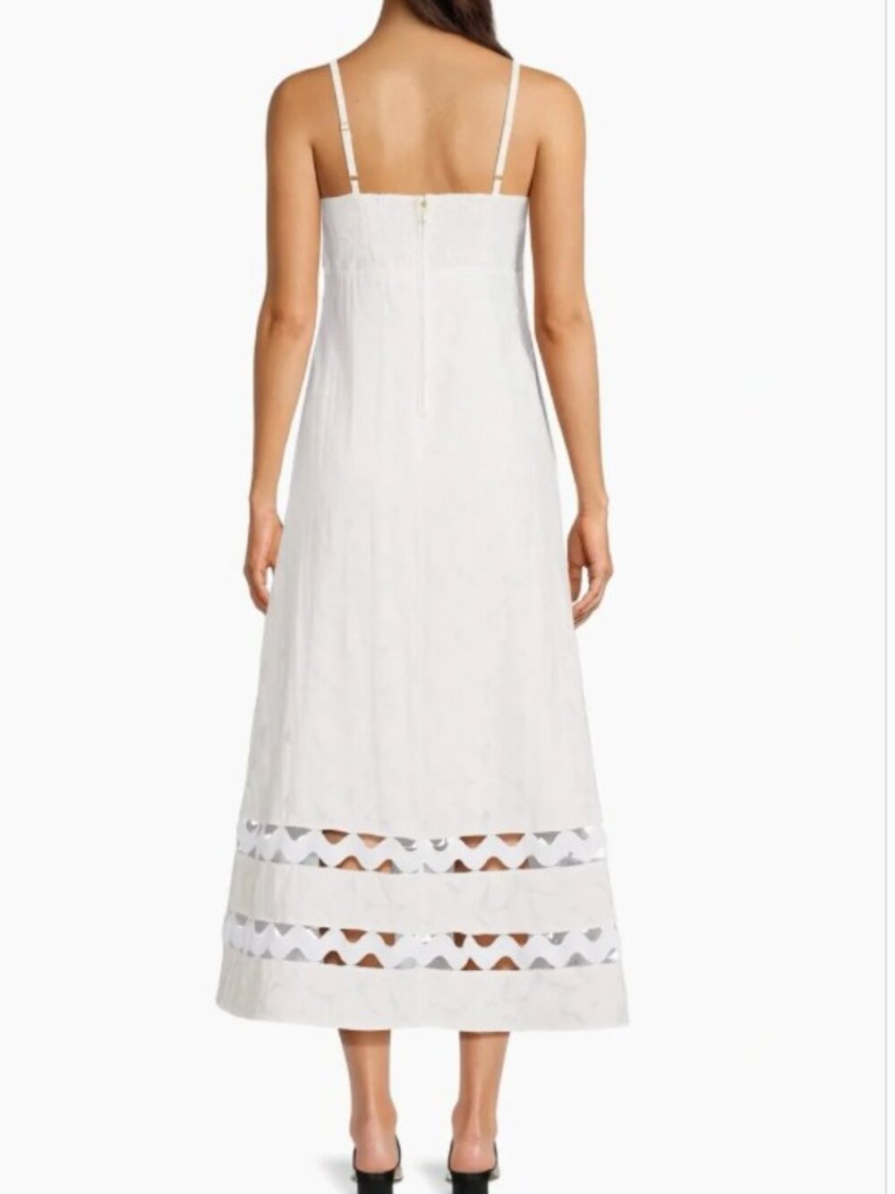 NWT Lilly Pulitzer Haliey Faille Midi Dress White - Picture 3 of 9